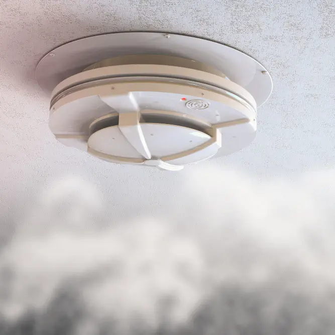 Smoke Detection device detecting the smoke
