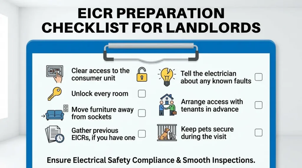 EICR preparation checklist for landlords